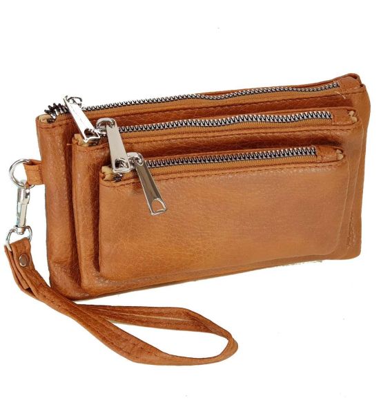 Γυναικείο πορτοφόλι με λουράκι OEM YC120-5 Κονιάκ