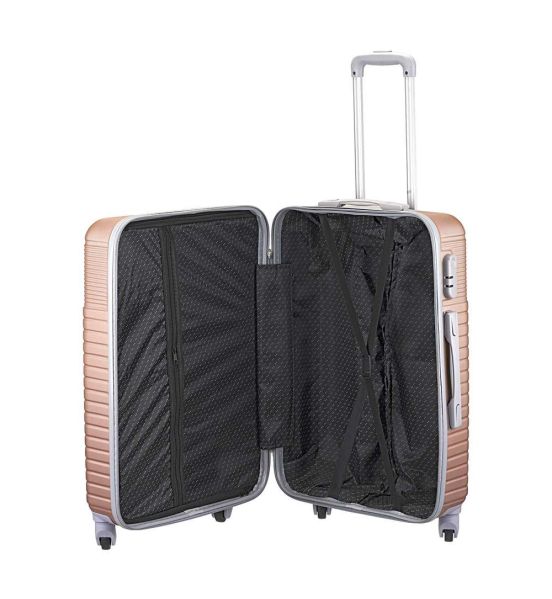 Βαλίτσα XPLORER 8051 SET3 ροζ-χρυσαφί
