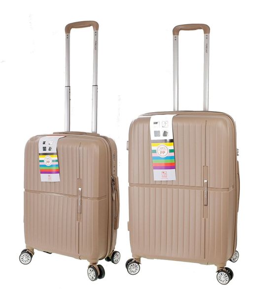 Βαλίτσα FORECAST DQ134-18 SET2 Μικρή+Μεσαία-beige