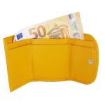 Δερμάτινο μικρό πορτοφόλι FOREST 1193 κίτρινο 