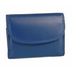 Δερμάτινο μικρό πορτοφόλι FOREST 1193 μπλε