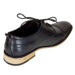 Ανδρικό δερμάτινο παπούτσι HLS S02 μαύρο