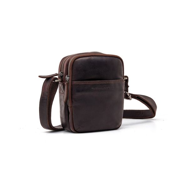 Ανδρικό Δερμάτινο Τσαντάκι Ώμου Μικρό Chesterfield C48.182701 Καφέ | Wax Pull Up με 2 Κεντρικές Θήκες
