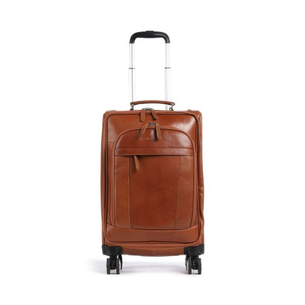 Δερμάτινη Βαλίτσα Καμπίνας Chesterfield Key Largo C21.500631 Κονιάκ 50x34x20 – Premium & Ιδανική για Όλες τις Αεροπορικές