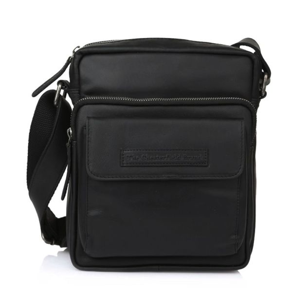 Δερμάτινο Τσαντάκι Ώμου Chesterfield C48.083700 Μαύρο – Pull-Up Δέρμα Premium – Κομψό, Ανθεκτικό & Πρακτικό