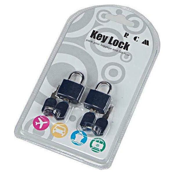 RCM TH1018 Πλαστικό Λουκέτο Πέταλο Μαύρο 25mm (Σετ 2 Τεμαχίων)
