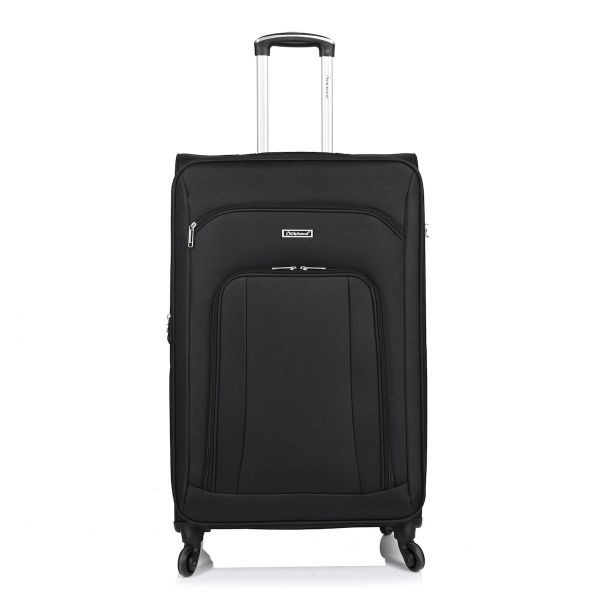 Μεγάλη Βαλίτσα Υφασμάτινη Diplomat ZC444-L Μαύρο 78x47x32 – Επεκτάσιμη 98L | Ιδανική για 23+ Κιλά με 4 Ρόδες