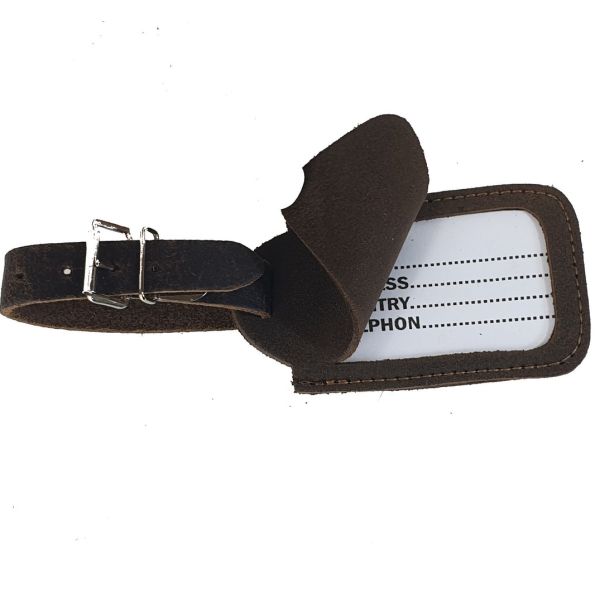 Δερμάτινη Ετικέτα Βαλίτσας  SISSI LEATHER 00816-Brown