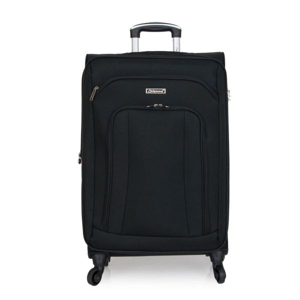 Μεσαία Βαλίτσα Υφασμάτινη Diplomat ZC444-M Μαύρο 68x43x29 – Επεκτάσιμη | 68L Ιδανική για 20 Κιλά