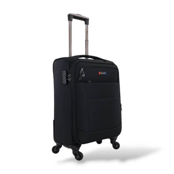 Βαλίτσα Καμπίνας RAIN RB2007 Μαύρο 55x38x22 – Ιδανική για Aegean, EasyJet, Olympic & British Airways