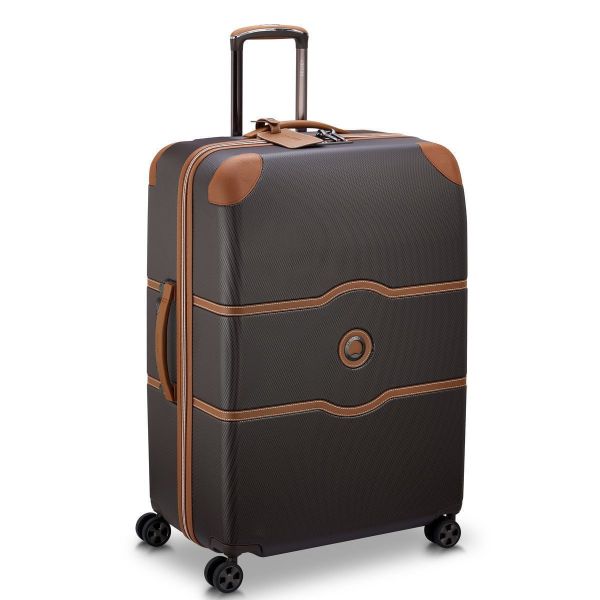 Μεγάλη Βαλίτσα 76,5cm DELSEY 167682115 Chatelet Air 2.0 Καφέ 110L – Premium Series, Luxury, Polycarbonate για 23Kg και Άνω