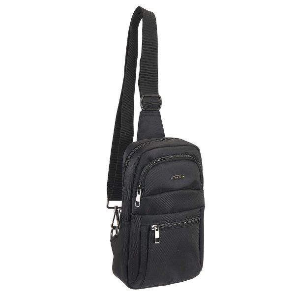 Ανδρικό Τσαντάκι Ώμου / Χιαστί RCM 8351-011 Μαύρο – Crossbody με Urban Design