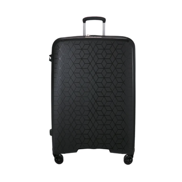 Βαλίτσα Μεγάλη 78x53x32 Verage Diamond 18106 Μαύρο 130L | Άθραυστη, Premium Ποιότητα για 23-32kg