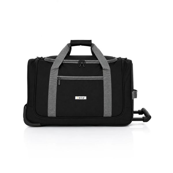 Σάκ Βουαγιάζ με Ρόδες Μικρό RCM 3081-20 Μαύρο 53cm – Αδιάβροχο, για Γυμναστήριο ή Weekend, 49L