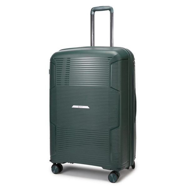 Μεγάλη Βαλίτσα 75.5x50x31.5/36 Cardinal 4006 Χακί 119L | Πολυπροπυλένιο με Αποσπώμενα Ροδάκια | Ιδανική για 23 Κιλά+