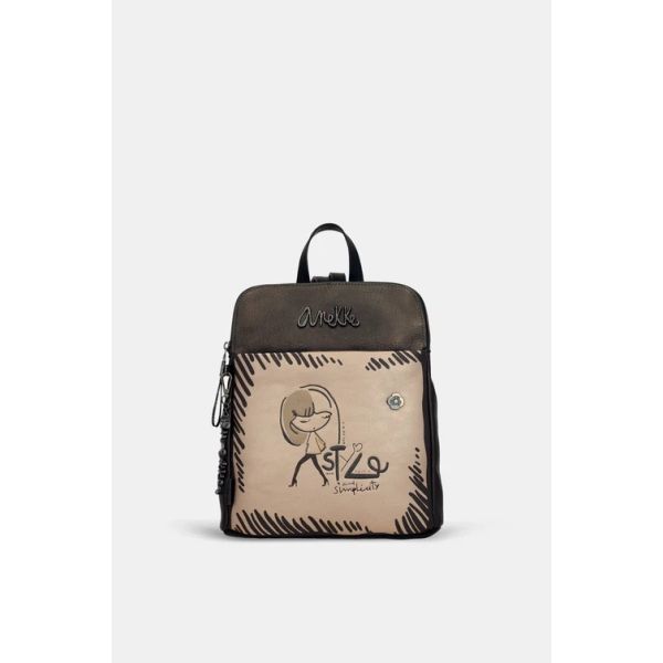 Γυναικείο Σακίδιο Πλάτης ANEKKE 41865-073 Nature Koko (τριπλό διαμέρισμα)