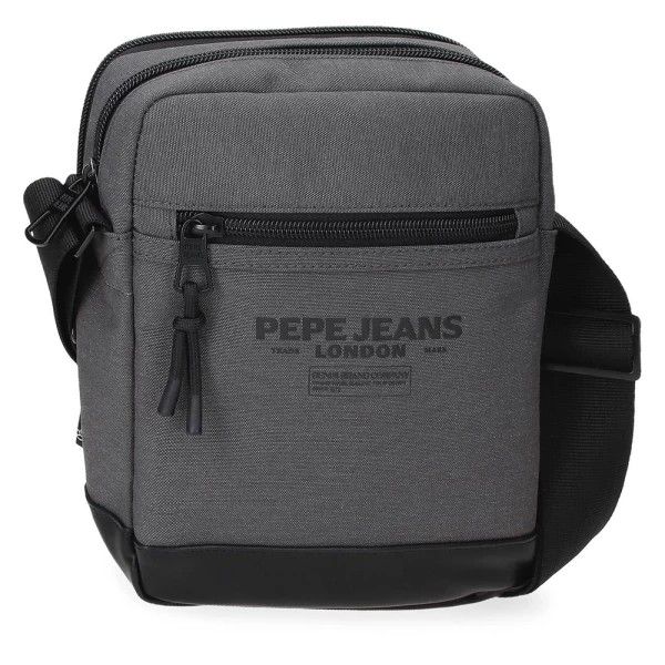 Premium Ανδρικό Τσαντάκι Ώμου Pepe Jeans Waltford 7275541 Γκρι | με 2 Κεντρικές Θήκες | Ιδανικό για Smartphone