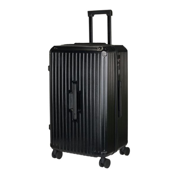 Βαλίτσα Πολύ Μεγάλη RCM 502-XL Μαύρο 84εκ – Polycarbonate, TSA Κλειδαριά, με Θήκη Ποτηριού & 5 Ρόδες