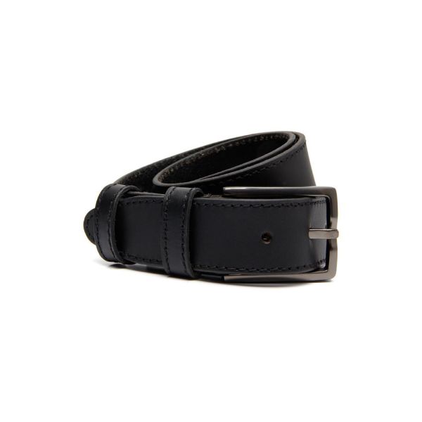 Δερμάτινη Ανδρική Ζώνη Chesterfield Tanaro C60.010100 Μαύρο 3.5cm – Elegant Wax Pull Up Δέρμα με Premium Ποιότητα