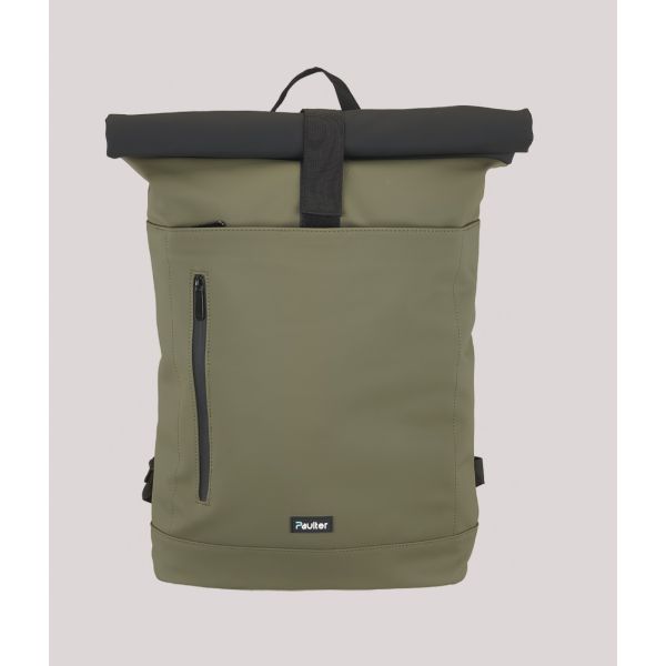 Σακίδιο Πλάτης Roll-Top Paulter 6002-L Χακί – 100% Αδιάβροχο με Θέση Laptop 16’’ – Μοντέρνο & Ανθεκτικό