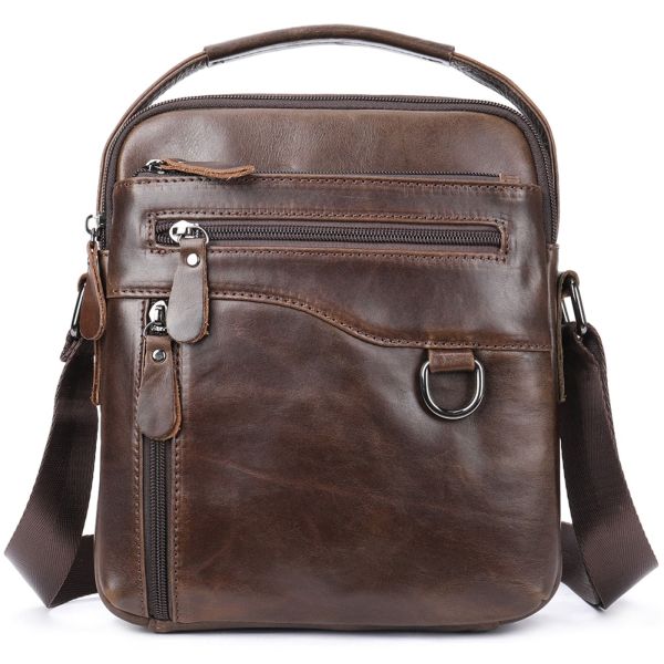 Δερμάτινο Ανδρικό Τσαντάκι Ώμου Cardinal 7012 Καφέ – Casual Ανδρικό Αξεσουάρ Καθημερινής Χρήσης