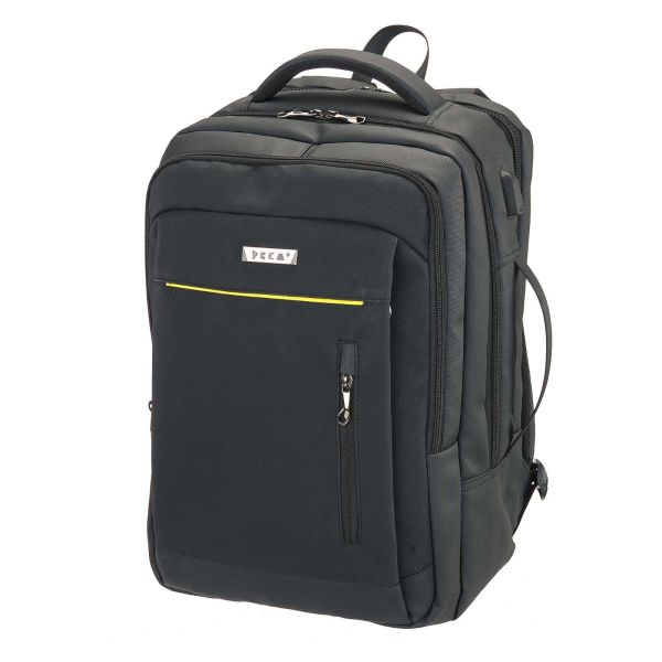 Σακίδιο Πλάτης Επαγγελματικό RCM 812 Μαύρο για Laptop 15.6” - Αδιάβροχο με USB Θύρα & Εργονομική Πλάτη