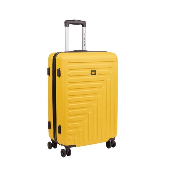 Μεγάλη Βαλίτσα Caterpillar Rockford 84683-42/70 Κίτρινο 100L ABS Υλικό & 4 Διπλούς Τροχούς – για 23kg και Άνω Αεροδρομίου