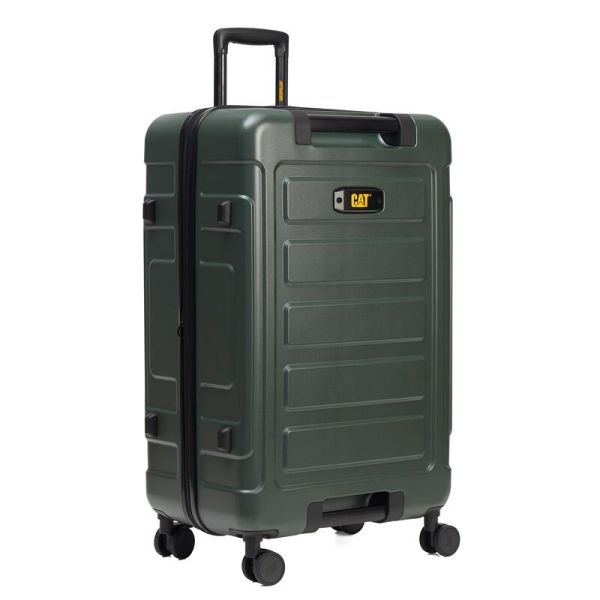 Premium Μεσαία Βαλίτσα Caterpillar 84796-603 Χακί 75L | 100% Polycarbonate | με 4 Διπλά Ροδάκια & Εξωτερικό Χερούλι