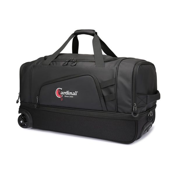 Μεσαία Τροχοτσάντα Ταξιδιού Cardinal 8507 Μαύρο 65cm 73L | Αδιάβροχο με Διπλό Πάτο | 3-σε-1 Duffel Trolley