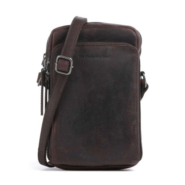 Δερμάτινο Τσαντάκι Ώμου Μικρό Chesterfield Hamilton C48.116301 Καφέ – Premium, Ιδανικό για Smartphone