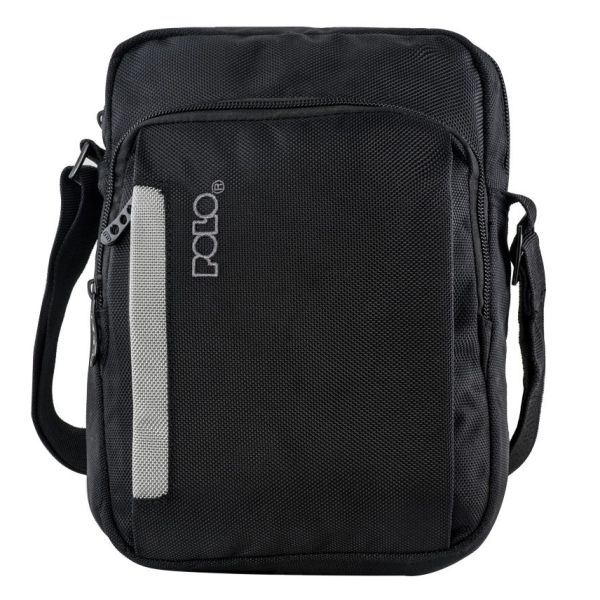 Ανδρικό Τσαντάκι Ώμου POLO 907111 Μαύρο – Compact Μικρό & Πρακτικό