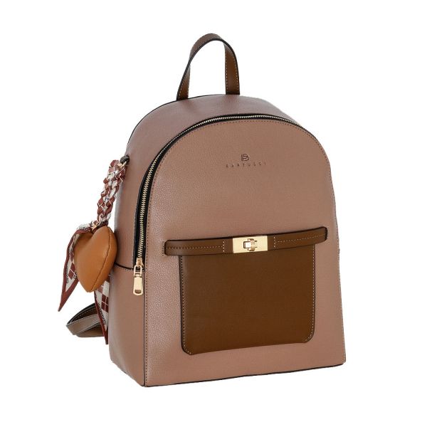 Γυναικείο Σακίδιο Πλάτης Bartuggi 718-54814 Dusty Pink | Με Θήκη Tablet & 5 Τσέπες | Το Απόλυτο Backpack