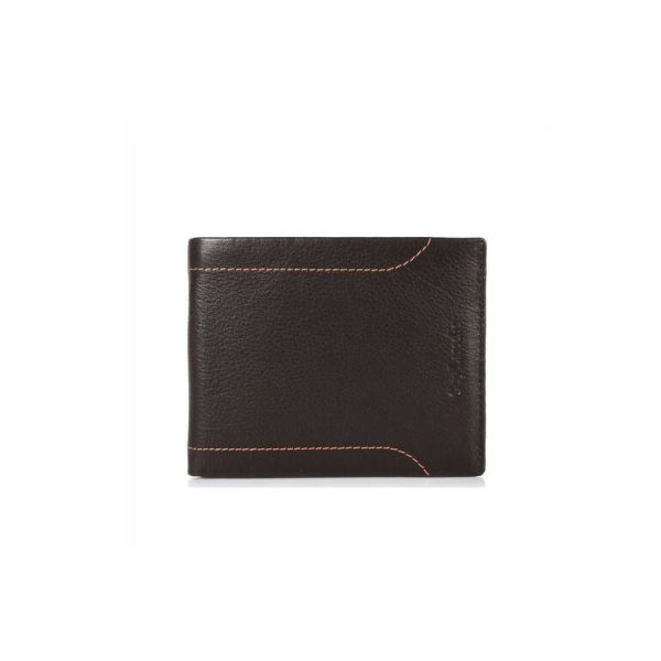 Δερμάτινο Ανδρικό Πορτοφόλι Μικρό Guy Laroche 62905 Dark Brown | RFID Προστασία & Compact Design