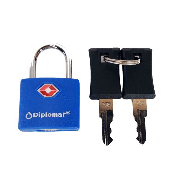 Λουκέτο Diplomat ACLOCK4 TSA με Κλειδί – Μπλε Ιδανικό για Βαλίτσες