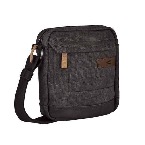 Ανδρικό Τσαντάκι Ώμου CAMEL ACTIVE AIR 400-601-71 Σκούρο Γκρι | Vintage Washed Canvas 2.0L & Θήκη Smartphone
