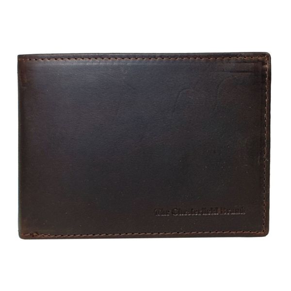 Δερμάτινο Ανδρικό Πορτοφόλι Chesterfield C08.017301 Καφέ με RFID Προστασία – Premium Ασφάλεια & Πολυτέλεια
