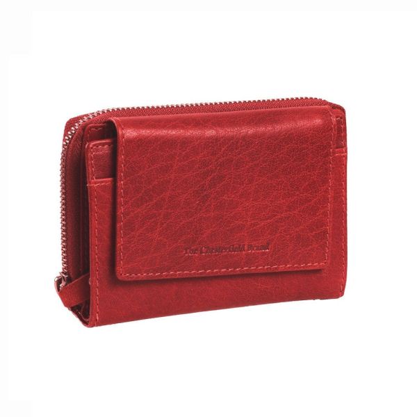 Γυναικείο Δερμάτινο Πορτοφόλι Chesterfield Hanoi C08.037204 Κόκκινο με RFID Προστασία – Premium Wax Pullup Δέρμα