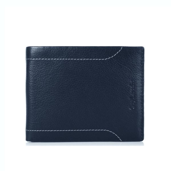 Ανδρικό Δερμάτινο Πορτοφόλι Guy Laroche 62903 Dark Blue | Slim, με RFID Προστασία & Εσωτερικό Φερμουάρ
