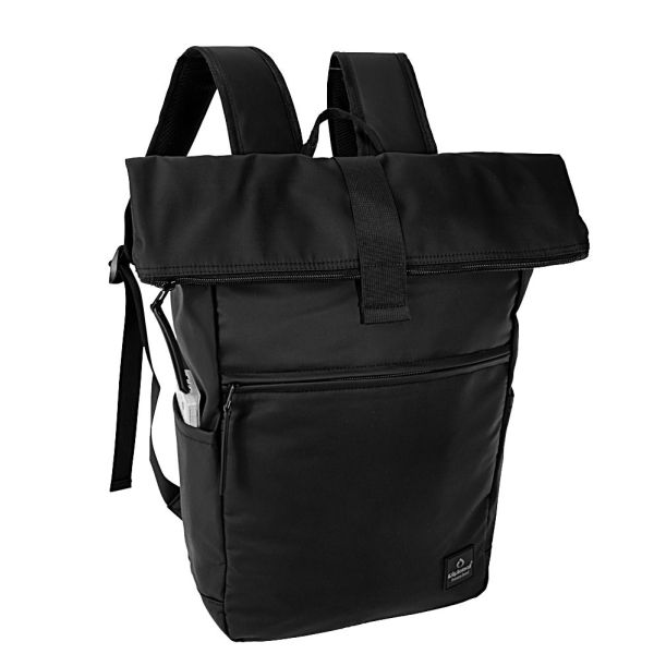 Σακίδιο Πλάτης Roll Top Diplomat Brooklyn BR306 Μαύρο – 15lt, Αδιάβροχο, Ιδανικό για Laptop 15.6