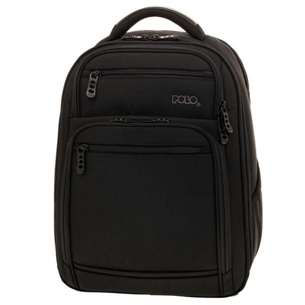 Σακίδιο Πλάτης POLO CUBIK 902035 Μαύρο, Laptop 15,6”  – Οργάνωση, Άνεση & Έξυπνο Άνοιγμα 180° – Travel Ready