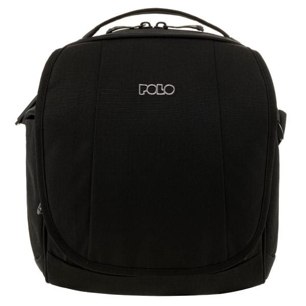 Τσαντάκι Ώμου POLO Pirate 907029-2000 Μαύρο | Ανθεκτικό με Προστασία RFID & Θήκη για Smartphone 8