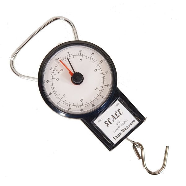Αναλογική Ζυγαριά Ταξιδίου RCM TH1004-2 Έως 35kg | με Γάντζο & Χωρίς Μπαταρίες | για Αποφυγή Υπέρβαρων Αποσκευών