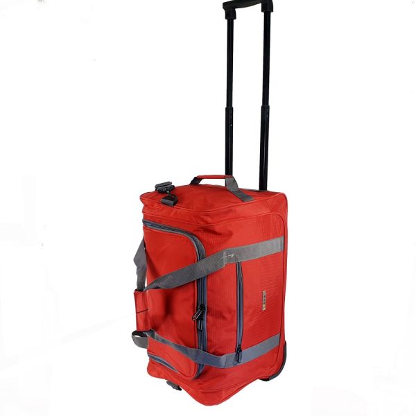 Σάκ Βουαγιάζ με Ρόδες Μικρό RCM 3081-20 Κόκκινο 53cm – Αδιάβροχο, για Γυμναστήριο ή Weekend, 49L