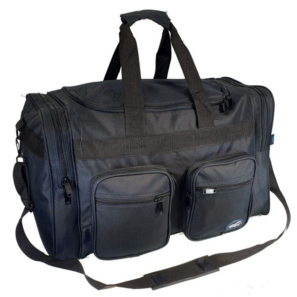 Σακ Βουαγιάζ Μικρό Seagull PD12-53cm Μαύρο – Αδιάβροχο 50L | Πλενόμενο με 4 Τσέπες & Ιμάντας 4cm