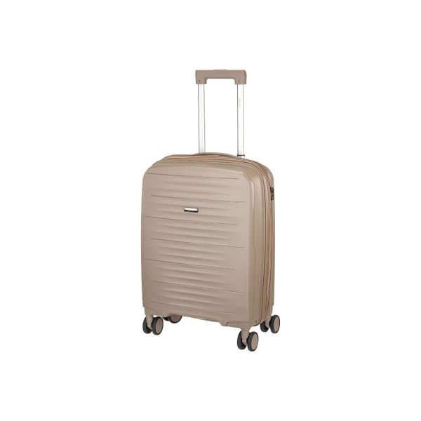 Βαλίτσα Καμπίνας XPLORER 178-20 Μπεζ 55cm – Πολυπροπυλένιο με TSA, Ελαφριά & Ανθεκτική – Cabin Friendly