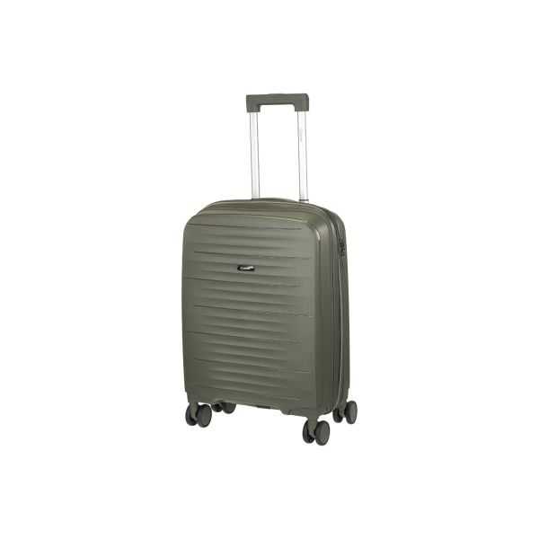 Βαλίτσα Καμπίνας XPLORER 178-20 Λαδί 55cm – Πολυπροπυλένιο με TSA, Ελαφριά & Ανθεκτική – Cabin Friendly