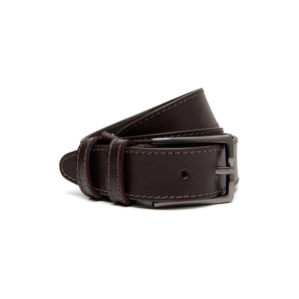 Δερμάτινη Ανδρική Ζώνη Chesterfield Tanaro C60.010101 Καφέ 3.5cm – Elegant Wax Pull Up Δέρμα με Premium Ποιότητα