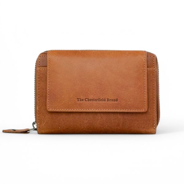 Δερμάτινο Γυναικείο Πορτοφόλι Chesterfield C08.017231 Κονιάκ με RFID Προστασία – Premium Ποιότητα