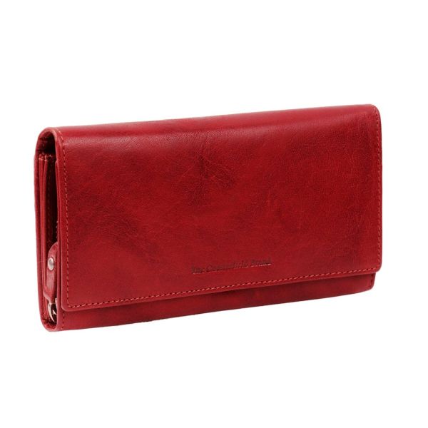 Γυναικείο Δερμάτινο Πορτοφόλι Μεγάλο Chesterfield Hampton C08.037304 Κόκκινο με RFID Προστασία – Vintage Δέρμα