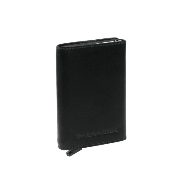 Δερμάτινη Μεταλλική Καρτοθήκη Chesterfield C08.038000 Μαύρο με RFID Προστασία & Έξτρα Θήκες